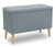 DOMO Hocker mit Staufach, lichtblau - Lichtblau