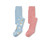 2 Kleinkind-Strumpfhosen, Wolken/rosa - 1x hellblau mit mehrfarbigem Wolken-Alloverprint, 1x rosa