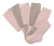 5 Baumwoll-Strumpfhosen, rosa-braun - 3x altrosa, 2x braun