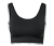Seamless-Sport-Bustier, schwarz - schwarz