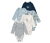 5 Baby-Bodys mit Mitwachsfunktion, Ritter - Ritter
