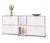 Sideboard Metall »CN3« mit 4 Klappenfächern, weiß - Matt weiß