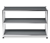 Couchtisch Metall »CN3«, offen, grau - Matt grau