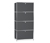 Highboard Metall »CN3« mit 4 Klappenfächern, grau - Matt grau