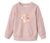 Kinder-Sweater, Einhorn - Rosa mit mehrfarbigem Einhorn-Print